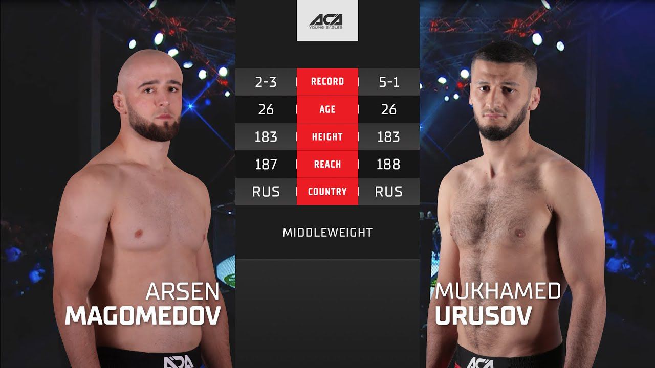 Арсен Магомедов Vs. Мухамед Урусов | Arsen Magomedov Vs. Mukhamed Urusov | ACA YE 41