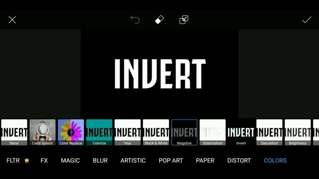 Black and White Invert Text Effect in Picsart смотреть онлайн