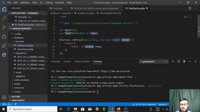Laravel Vue JS real time search APP | Fack data Insert | Using Faker Generator смотреть онлайн