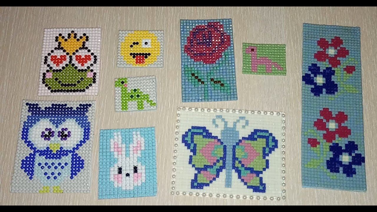 Магниты из остатков страз от алмазной мозаики смотреть онлайн