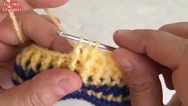 Kız Ve Erkek Bebekler Için Kolay Örgü Ayakkabı / 3-6 Ay /Tığ Ile Bebek Patiği