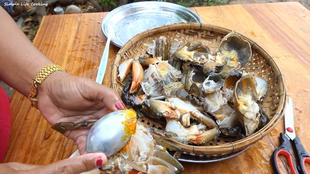 Tasty Mud Crab Stir Fry Recipe - Mud Crab Cooking - Simple Life Cooking смотреть онлайн