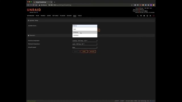 Unraid - Dynamix System Temp Plugin смотреть онлайн
