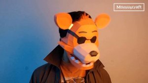 How to make a Foxy Mask using Paper - DIY FNAF Mask