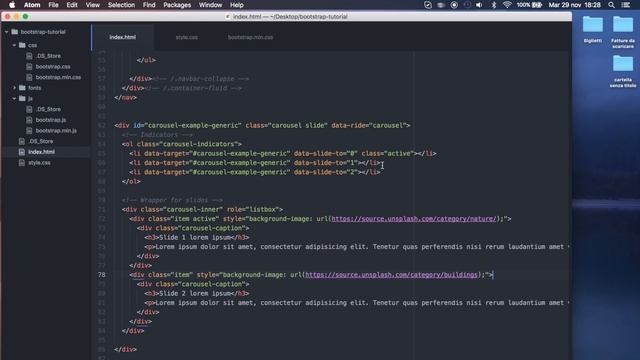 Creare siti con Bootstrap con un Metodo Efficace #2 - Slider / Carousel смотреть онлайн