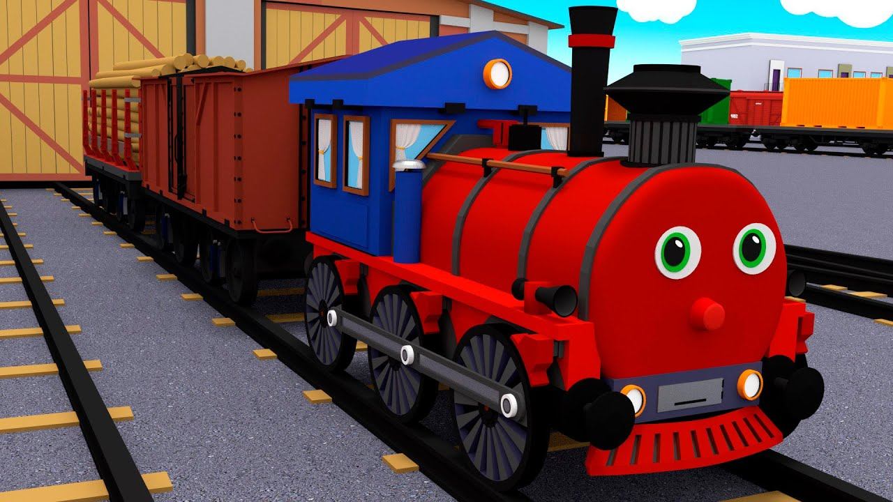 Мультик про поезда, вагоны и железную дорогу. Паровозик Сеня. Мультики про паровозики для детей смотреть онлайн
