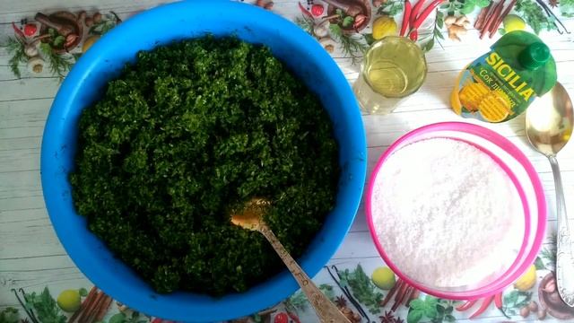 Приправа/Паста из чесночных стрелок и укропа для супов,соусов и даже бутербродов. смотреть онлайн