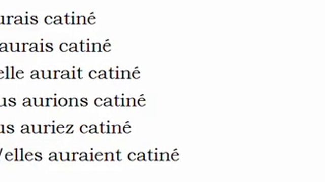Изучение французского языка = Спряжение глаголов = Catiner смотреть онлайн