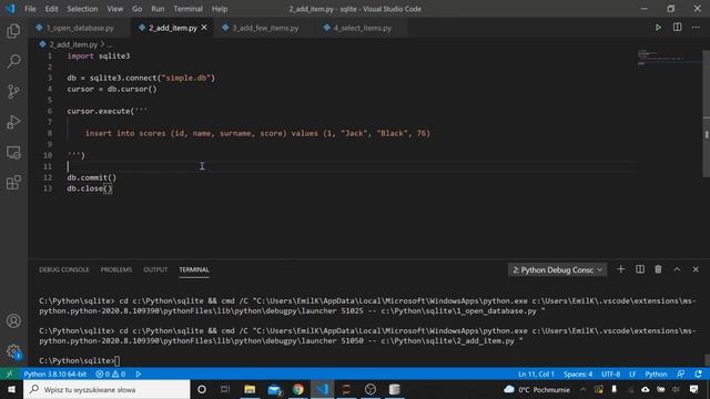 Krótki i konkretny tutorial SQLite w Python смотреть онлайн