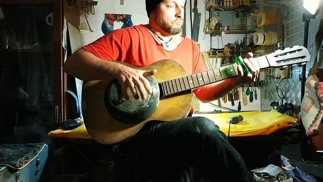 Bottleneck slide ручной работы #DEmelyanov #РемонтГитар смотреть онлайн