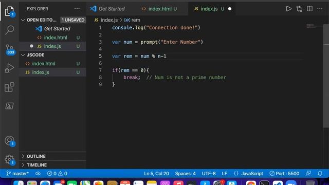 Prime number with Java Script смотреть онлайн