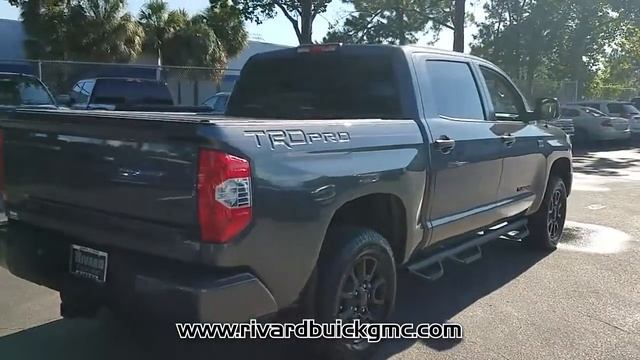 USED 2016 TOYOTA TUNDRA CREWMAX 5.7L FFV V8 6-SPD AT TRD PRO at Rivard Buick GMC #H1063A смотреть онлайн
