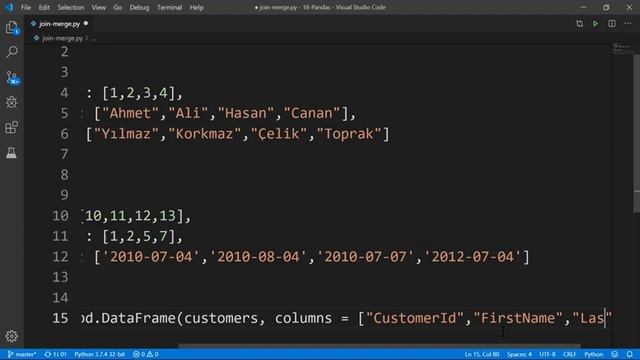 Python - Pandas Join ve Merge смотреть онлайн