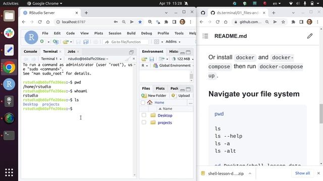 terminal: Start a terminal and navigate your files system смотреть онлайн