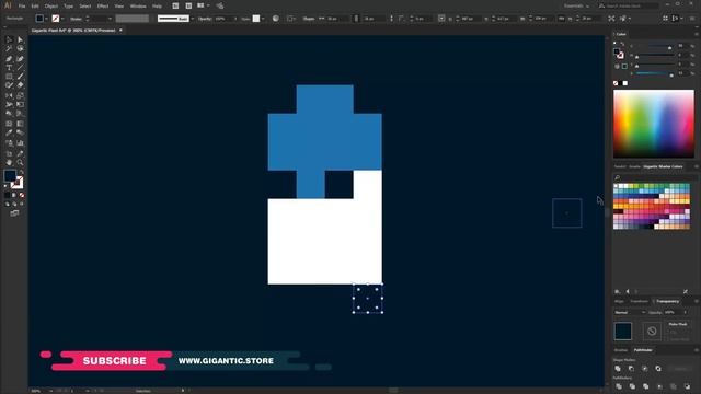 PIXEL ART Tutorial EASY ( Adobe Illustrator Game Design ) смотреть онлайн