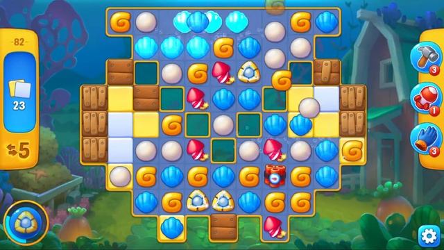 Fishdom – Level 82 Hard | Match-3 Puzzle смотреть онлайн