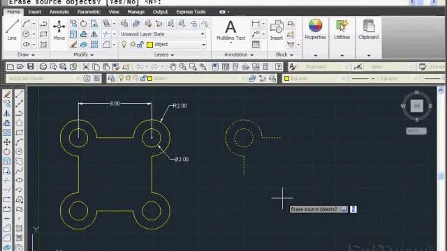 AutoCAD 2D - Applying simple techniques to quickly drawing objects смотреть онлайн