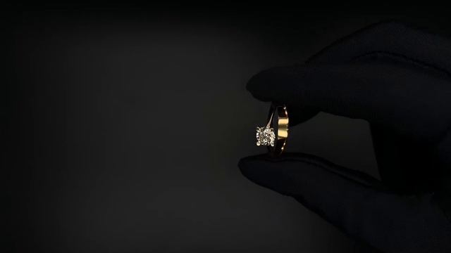 Кольцо помолвочное из красного золота с бриллиантом 0.7ct GIA смотреть онлайн