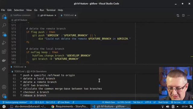 Porting Gitflow To Golang LIVE - Part 6: Abstracting Git смотреть онлайн
