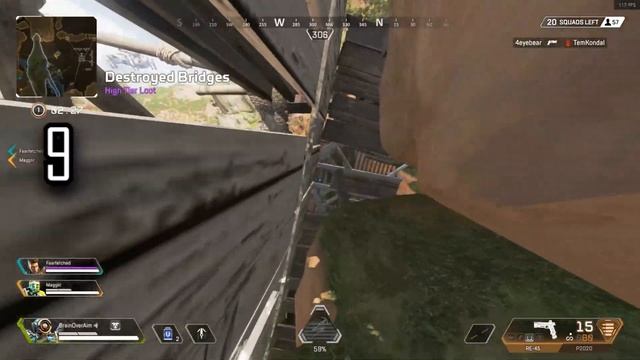 17 HIDING SPOTS Ep 2: BRIDGES & THE CAVE! Highly Effective For Ranked Apex Legends смотреть онлайн