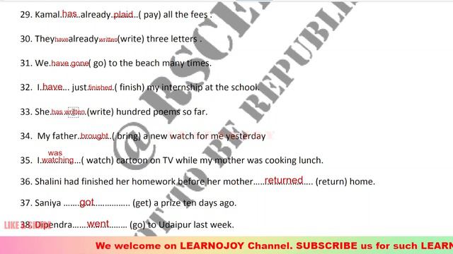 Class 10 English Summer Holidays Homework 2022 Part - 2 - Tense | English Question Bank 2022-23 смотреть онлайн