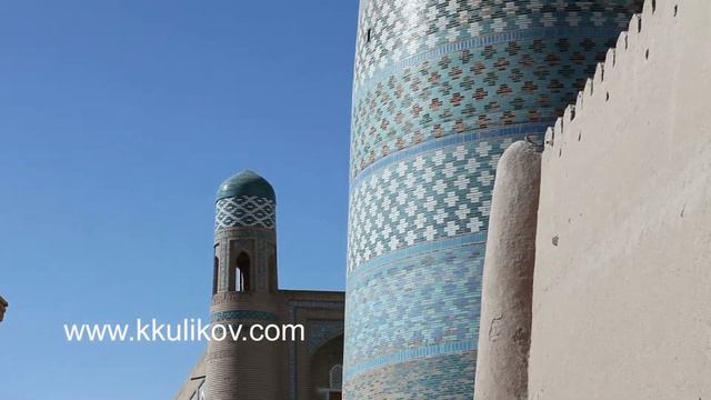 Khiva, Uzbekistan,unfinished Kalta Minor Minaret minaret Muhammad Amin Khan 19th century смотреть онлайн