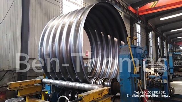 Автоматическая линия изготовления металлических гофрированных конструкций - кульверты смотреть онлайн