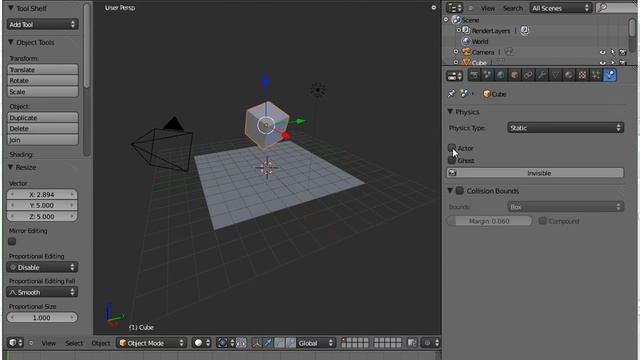 Very short (and silent) intro to setting up game physics in Blender смотреть онлайн