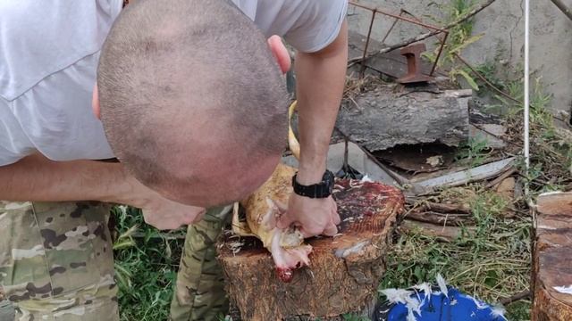 Как разделывать курицу?! Приезд в Дружковку к родителям, готовимся строить тандыр своими руками! смотреть онлайн