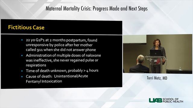 UABSOPH - McMillan Lecture – Torri D. Metz, MD – May 17, 2019 смотреть онлайн