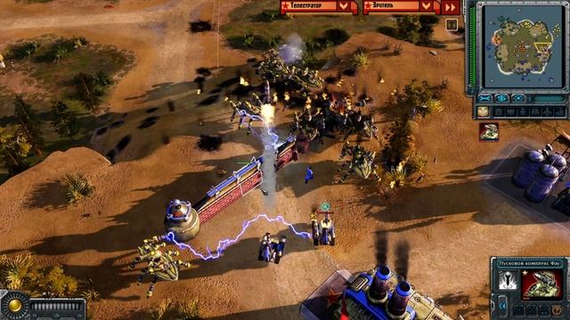 Красочное FFA на 5 игроков в Red Alert 3 смотреть онлайн