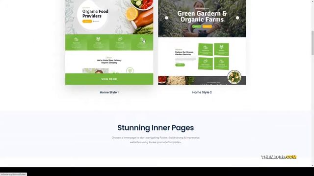 Fudee - Organic Food WordPress Theme vegetable store Organic Fruits Shop Build Website смотреть онлайн