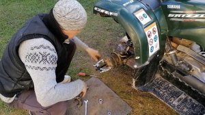 Yamaha YFM 125, Grizzly 125 | Ямаха Гризли, Замена передних колодок!!!