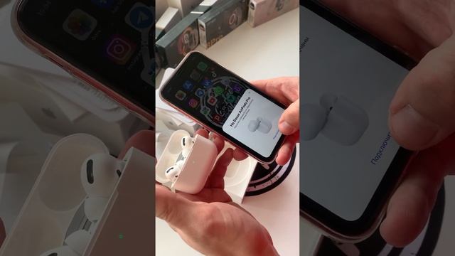 Распаковка, обзор и подключение Apple AirPods PRO реплика Premium Version смотреть онлайн