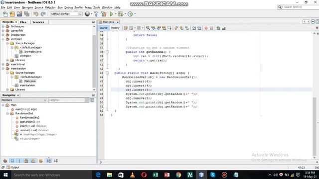 How to Insert Delete Get Random using Java? смотреть онлайн