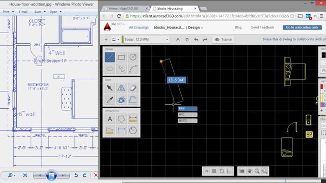 Draw a House with AutoCAD 360, Make House Floor Plan Free OnLine смотреть онлайн