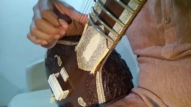 Sitar Basic Lesson # 1 - Sa Re Ga Ma With Chikari