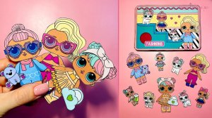 Бумажные куклы лол набор с одеждой