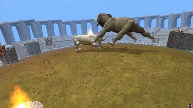 Rhino vs Elephant | Beast Arena [S1E2] | SPORE смотреть онлайн