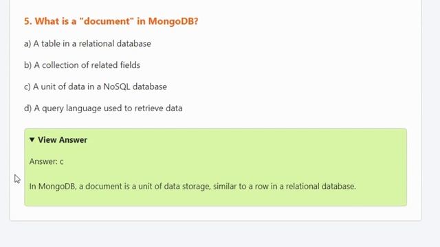 1000 MongoDB MCQ Questions with Answers смотреть онлайн