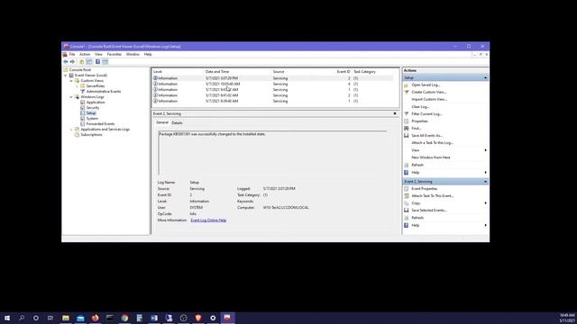Microsoft Management Console MMC Event Viewer смотреть онлайн
