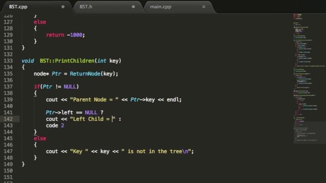 Binary Search Trees - Print Children Function - C++ - Part 8 смотреть онлайн