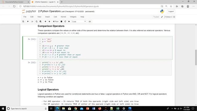 Operators in Python смотреть онлайн