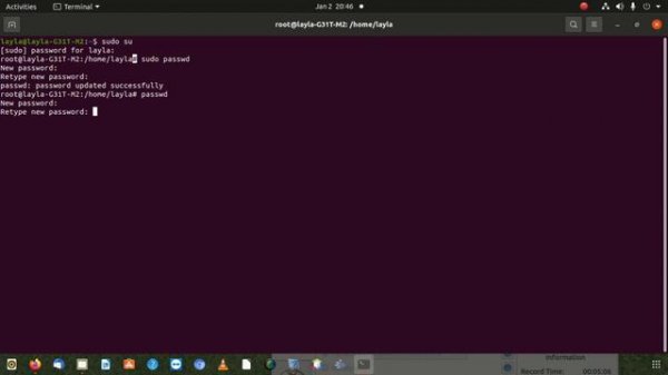 How to change your root password on Linux Ubuntu