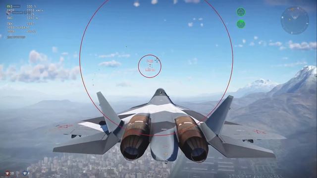 Полёт на легендарном СУ-57 (War Thunder) смотреть онлайн