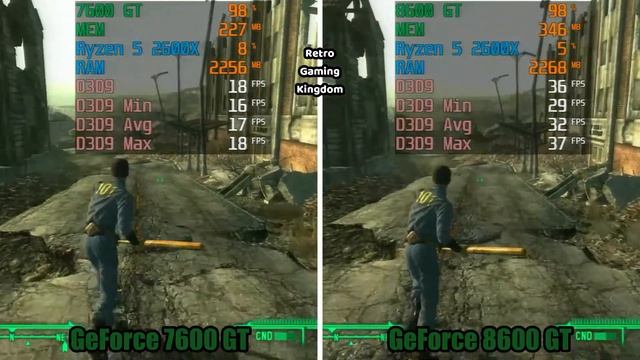 GeForce 7600 GT vs GeForce 8600 GT Test In 6 Games (No FPS Drop - Capture Card) смотреть онлайн