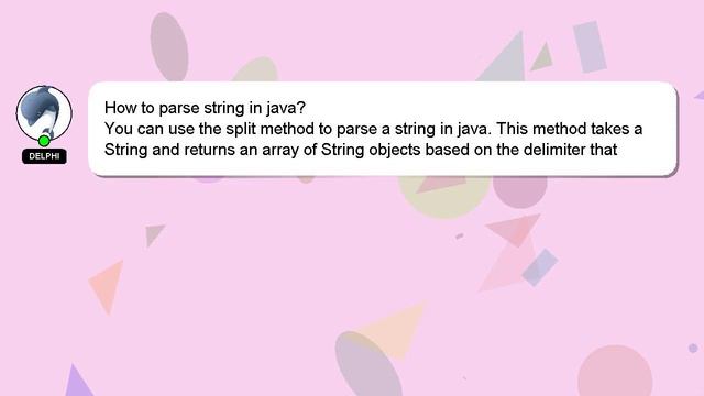 How to parse string in java? смотреть онлайн