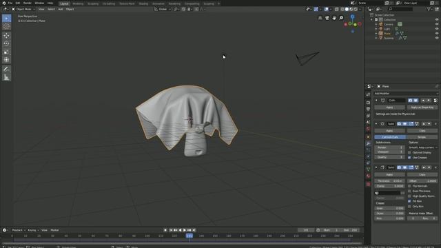 [2.8] Easy Cloth Simulation Tutorial in Blender смотреть онлайн