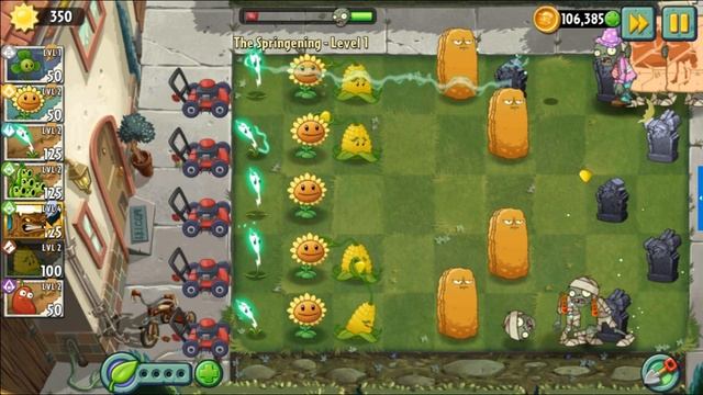 The Springening Event Level 1 (Plants vs. Zombies 2) смотреть онлайн