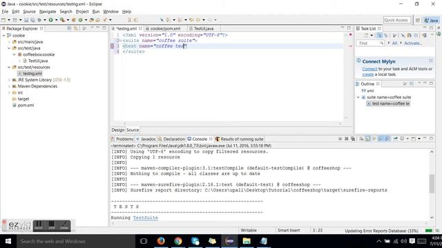 Setup Eclipse JDK Maven TestNG смотреть онлайн